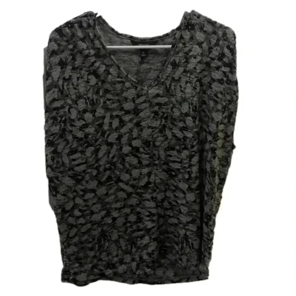 SIMPLY Vera Vera Wang women's gray & black blouse